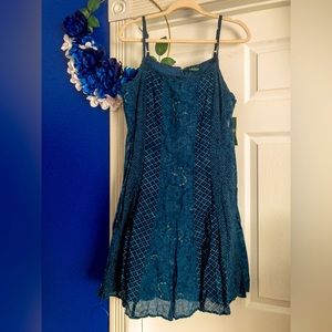 NWT Ralph Lauren Denim Petite Spaghetti Strap Dress 10P